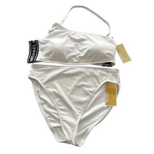 Michael Kors One Shoulder Bikini swimsuit Set size L